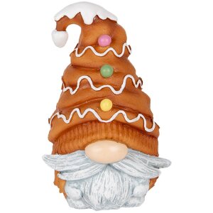 Clayre & Eef Dekorace Skřítek 9x8x13 cm Hnědá a Modrá