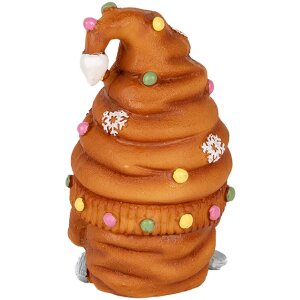 Clayre & Eef Dekorace trpaslík 8x8x13 cm hnědo-modrá