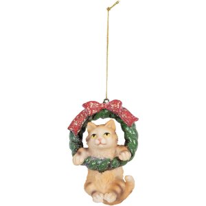 Clayre & Eef Dekorační závěs Kočka...