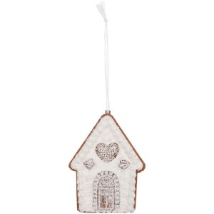 Clayre & Eef Dekorace Závěs Dům 8x1x10 cm...