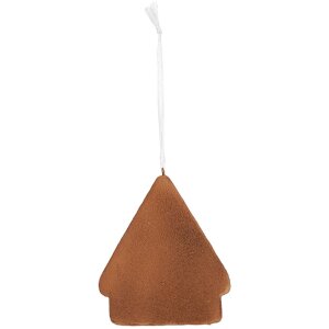 Clayre & Eef Dekorační závěs Dům 9x1x10 cm zelená/růžová