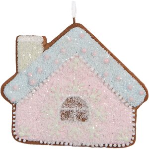 Clayre & Eef Dekorační závěs Dům 9x1x8...