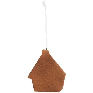 Clayre & Eef 6PR5342 Dekorační závěs Dům 9x1x10 cm růžovo-zelený