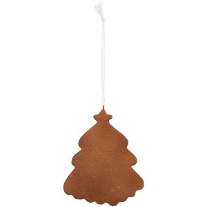 Clayre & Eef 6PR5347 Dekorace závěsný vánoční stromek 9x1x10 cm