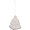 Clayre & Eef 6PR5347 Dekorace závěsný vánoční stromek 9x1x10 cm