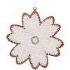 Clayre & Eef 6PR5356 Dekorační závěs Sněhová vločka 9x1x10 cm