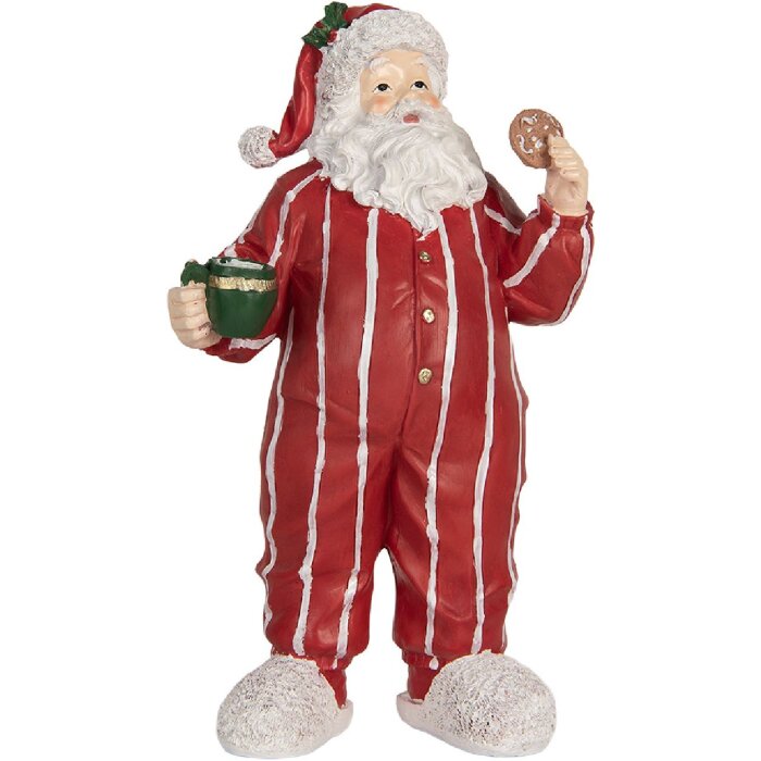 Clayre & Eef Vánoční dekorace Santa Claus 18x11x31 cm