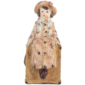 Clayre & Eef Sada dvou knihostojů 19x10x22 cm hnědo-modrá