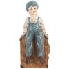 Clayre & Eef Sada dvou knihostojů 19x10x22 cm hnědo-modrá