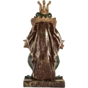 Clayre & Eef Dekorace Žába 16x15x28 cm Zelená