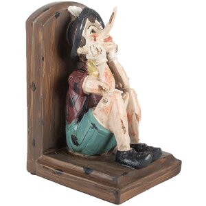 Clayre & Eef Sada 2 držáků knih 24x11x17 cm hnědá/béžová