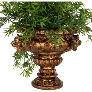 Clayre & Eef Dekorační květináč 26x22x21 cm zlatý