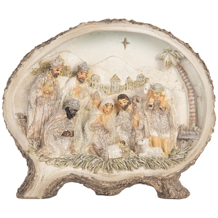 Clayre & Eef Vánoční skupinka 18x4x15 cm