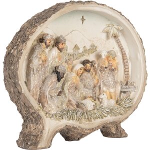 Clayre & Eef Vánoční skupinka 18x4x15 cm