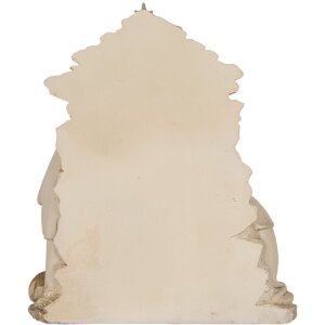 Clayre & Eef Vánoční skupinka 24x8x27 cm béžová a bílá