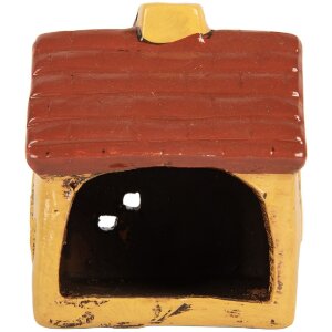 Clayre & Eef Dekorační domeček 8x7x10 cm Keramika