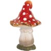 Clayre & Eef Dekorační houba 11x11x16 cm červeno-bílá