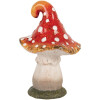 Clayre & Eef Dekorační houba 11x11x16 cm červeno-bílá