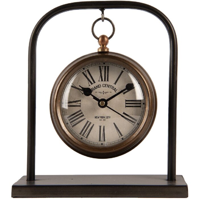 Clayre & Eef Stolní hodiny 14x5x16 cm / 1xAA