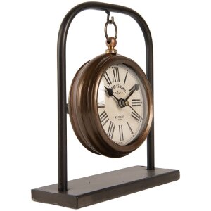 Clayre & Eef Stolní hodiny 14x5x16 cm / 1xAA