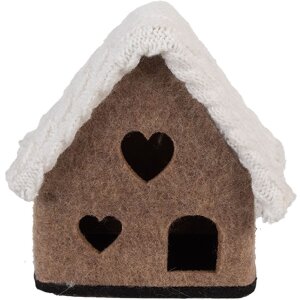Clayre & Eef Plstěný domeček 13x10x13 cm...