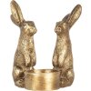 Clayre & Eef 6PR5741 Svícen Králík Zlatý 10x8x12 cm