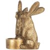 Clayre & Eef 6PR5741 Svícen Králík Zlatý 10x8x12 cm
