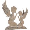 Clayre & Eef 6Y5813 Dekorace Anděl 33x8x32 cm šedobéžová