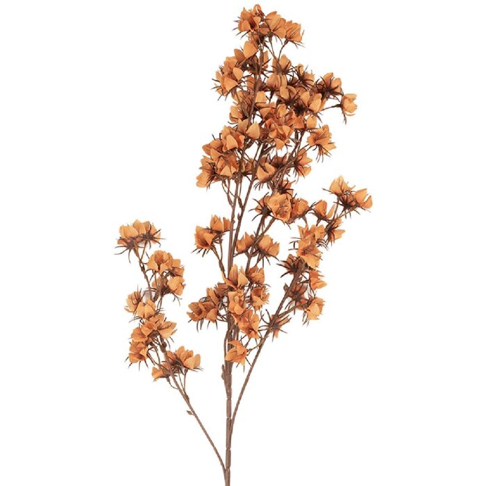 Clayre & Eef Umělá Květina 10x10x86 cm Oranžovo-hnědá