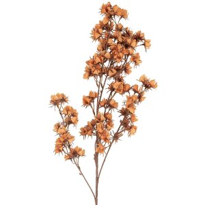 Clayre & Eef Umělá Květina 10x10x86 cm Oranžovo-hnědá