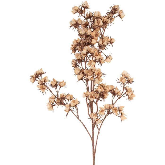 Clayre & Eef Umělá Květina 10x10x86 cm Růžová Hnědá