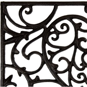 Clayre & Eef 5Y1290 Železná rohožka 59x39x2 cm hnědá