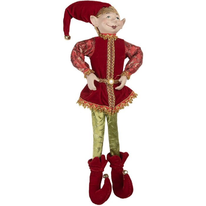 Clayre & Eef 66337 Vánoční elf 20x6x52 cm