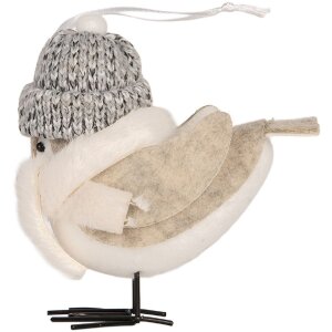 Clayre & Eef Dekorace Pták 11x7x12 cm