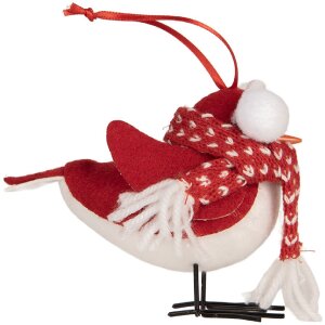 Clayre & Eef Dekorativní pták 12x7x10 cm