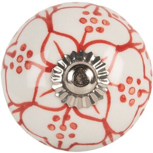 Clayre & Eef 66435 Klička na dveře bílá...