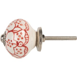 Clayre & Eef 66435 Klička na dveře bílá...