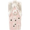 Clayre & Eef 6CE2220P LED domeček 11x10x24 cm růžovo-šedý