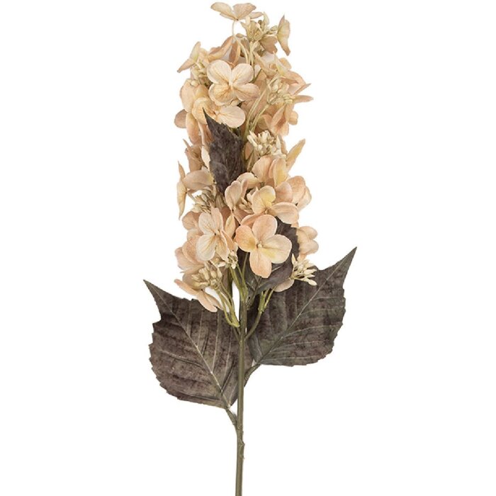 Clayre & Eef Dekorační Větev s Květinami 8x8x72 cm Béžovo-zelená