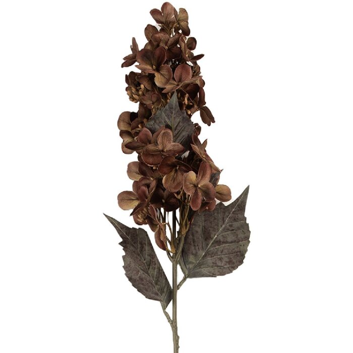 Clayre & Eef Dekorativní větev s květy 8x8x72 cm hnědozelená