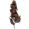 Clayre & Eef Dekorativní větev s květy 8x8x72 cm hnědozelená