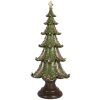 Clayre & Eef 6PR5403 Vánoční stromek Ø 18x41 cm zelený a hnědý