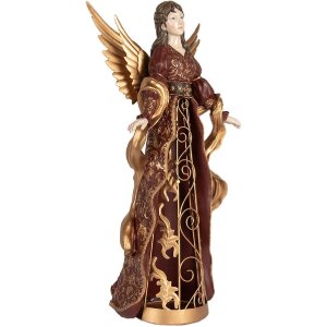 Clayre & Eef Dekorační Anděl 22x15x46 cm Rot...