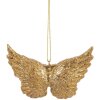 Clayre & Eef 6PR5640 Dekorativní závěsný přívěsek Křídla 10x2x7 cm Zlatá