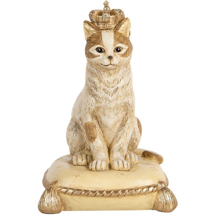 Clayre & Eef Spořící prasátko Kočka 13x13x20 cm