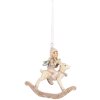 Clayre & Eef Dekorační závěs Dítě 8x3x9 cm béžová růžová