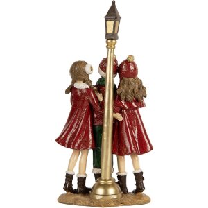 Clayre & Eef Vánoční sbor 14x9x28 cm červeno-zelený