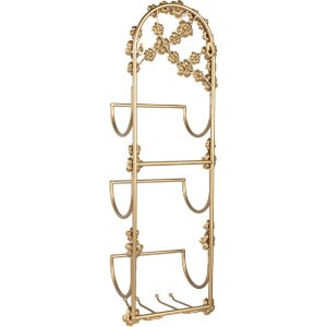 Clayre & Eef 5Y1387 Stojan na víno 21x13x62 cm zlatý