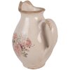 Clayre & Eef Dekorační džbán 16x12x19 cm béžovo-růžová