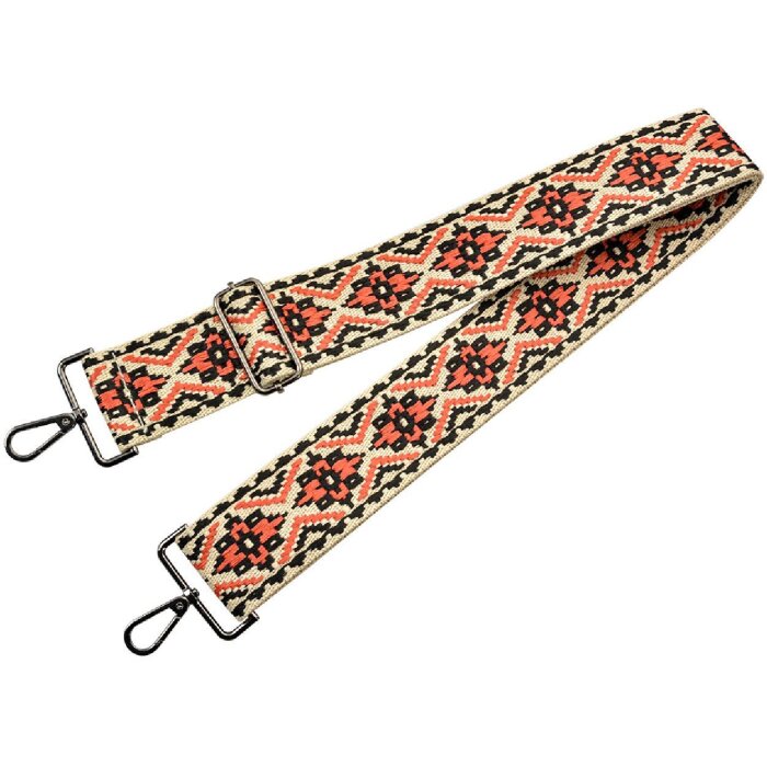 Juleeze JZBS0008 Ramenní popruh 5x140 cm Béžovo-černý